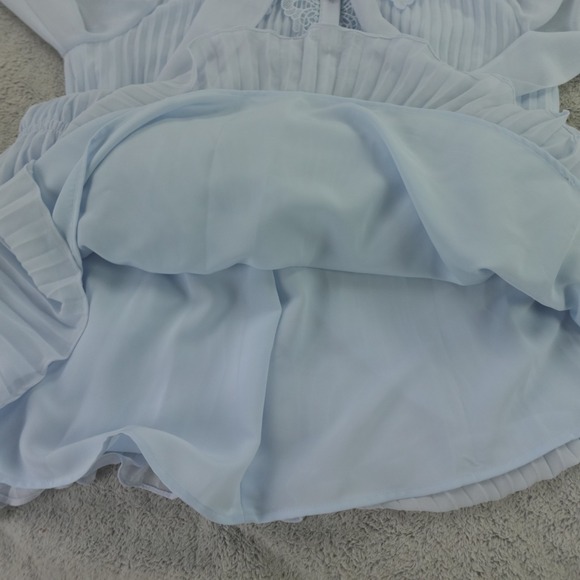 Self Portrait Dress Broderie Collar Chiffon‎ Mini - Picture 15 of 16